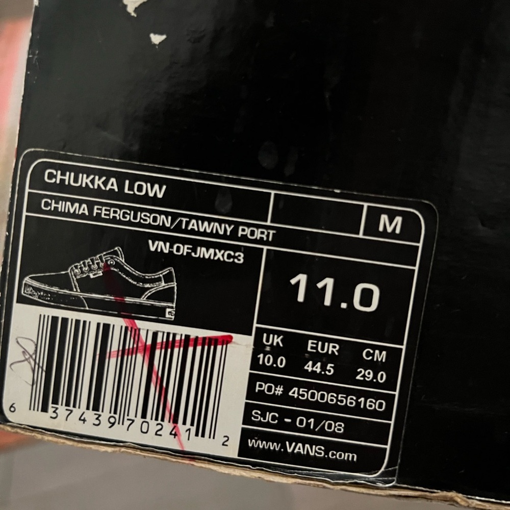 Vans Chukka Low (China Ferguson-Tawny Port)